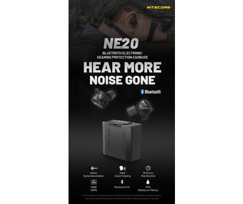 KUULOKE BLUETOOTH/NE20 CLASSIC MUSTA NITECORE