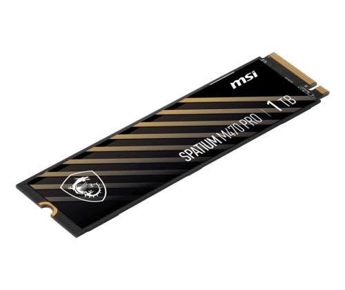 SSD MSI SPATIUM M470 PRO 1TB M.2 PCIe Gen4 NVMe 3D NAND Kirjoitusnopeus 4500 Mt/s Lukunopeus...
