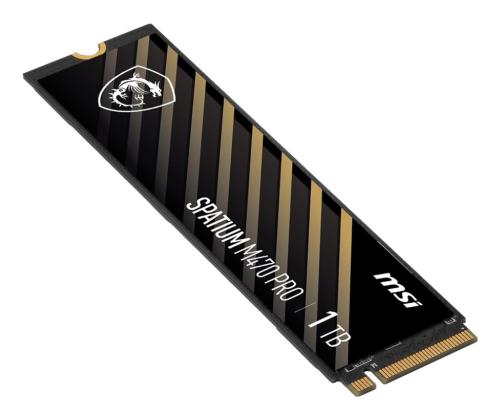 SSD MSI SPATIUM M470 PRO 1TB M.2 PCIe Gen4 NVMe 3D NAND Kirjoitusnopeus 4500 Mt/s Lukunopeus...