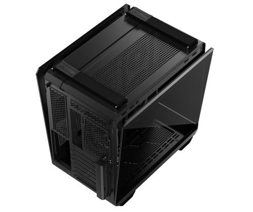 Kotelo ASUS TUF Gaming GT502 Horizon MidiTower Case tuotteen ominaisuudet Läpinäkyvä paneeli Ei sisälly...