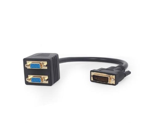 KAAPELIJAKATTAJA DVI - DUAL VGA/A-DVI-2VGA-01 GEMBIRD
