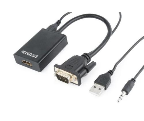 Siirtymäsovitin, VGA TO HDMI A-VGA-HDMI-01 GEMBIRD GEMBIRD