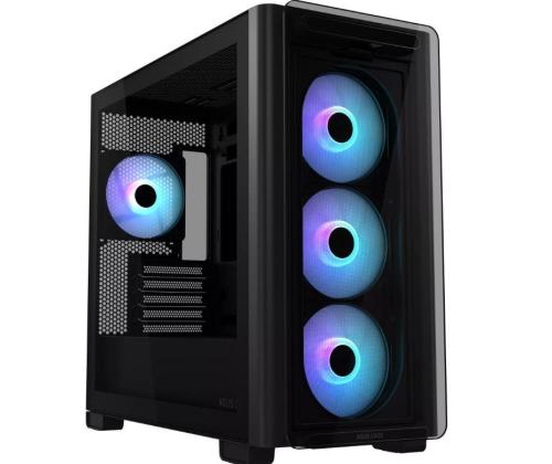 Kotelo ASUS A23 PLUS MidiTower Case tuotteen ominaisuudet Läpinäkyvä paneeli MicroATX MiniITX Väri...