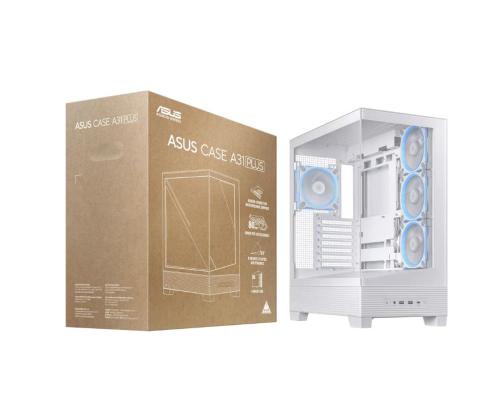 Kotelo ASUS ASUS ASUS A31 PLUS Case MidiTower Case tuotteen ominaisuudet Läpinäkyvä paneeli ATX BTX MicroATX...