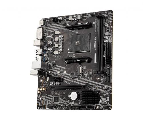 Emolevy MSI AMD A520 SAM4 MicroATX 1xPCI-Express 3.0 1x 1xPCI-Express 3.0 16x 1xM.2 Muisti DDR4...