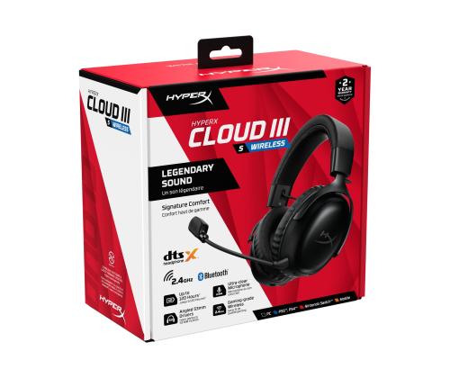 KUULOKKEET HYPERX CLOUD III S WRL/WL BK GAM A59YZAA HYPERX HYPERX