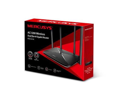 Langaton reititin MERCUSYS Langaton reititin 1167 Mbps IEEE 802.11ac 1 WAN 3x10/100/1000M Määrä...