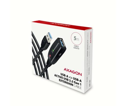 KAAPELI USB3.2 A-M/A-F AKTIIVINEN/5M ADR-305 AXAGON