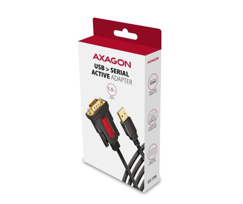 KAAPELI USB2.0 TO RS-232 DB9-M/1.5M ADS-1PSN AXAGON