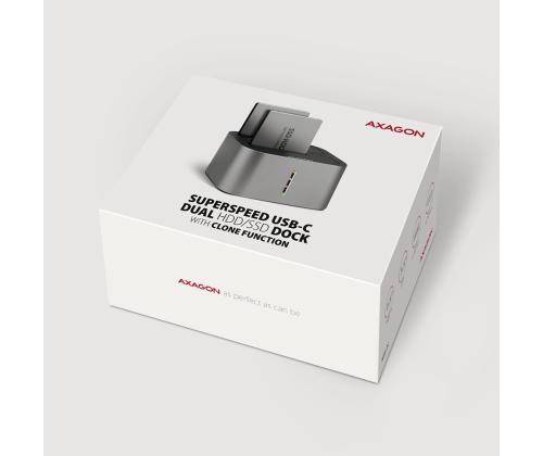 SSD ACC DOCK STATION USB-C/2.5"/3.5" SATA ADSA-DC AXAGON