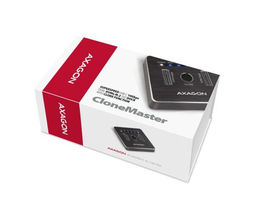 SSD ACC TELAKOINTIASEMA USB-C/2XM.2 NVME ADSA-M2C AXAGON