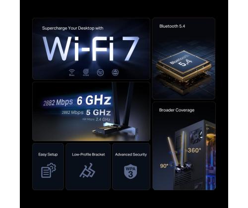 WRL-SOVITIN 6500MBPS WI-FI 7/ARCHER TBE400E TP-LINK