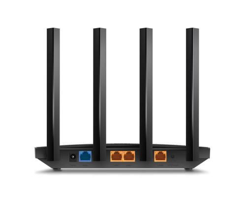 Langaton reititin TP-LINK Langaton reititin 1500 Mbps Wi-Fi 6 1 WAN 3x10/100/1000M Antennien määrä...