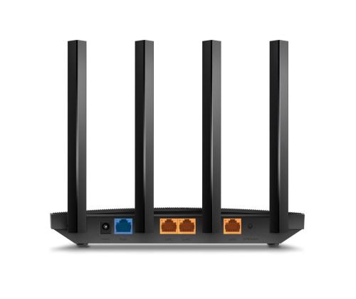 Langaton reititin TP-LINK Langaton reititin 1500 Mbps Wi-Fi 6 1 WAN 3x10/100/1000M Antennien määrä...