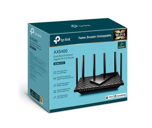 Langaton reititin TP-LINK Langaton reititin 5400 Mbps Wi-Fi 6 IEEE 802.11a IEEE 802.11 b/g IEEE 802...