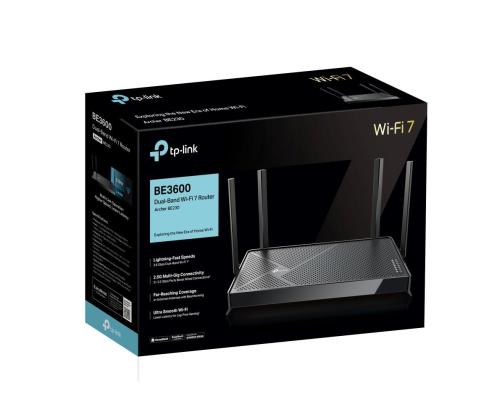 Langaton reititin TP-LINK Wireless Router 3600 Mbps Wi-Fi 7 USB 3.0 3x10/100/1000M 1x2.5GbE LAN \...
