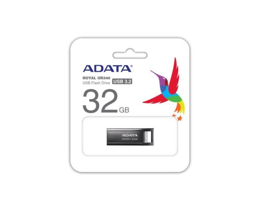 MUISTITIKKU FLASH USB3.2 32GB/MUSTA AROY-UR340-32GBK ADATA