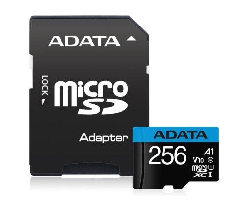 MUISTI MICRO SDXC 256 Gt W/AD./AUSDX256GUICL10A1-RA1 ADATA
