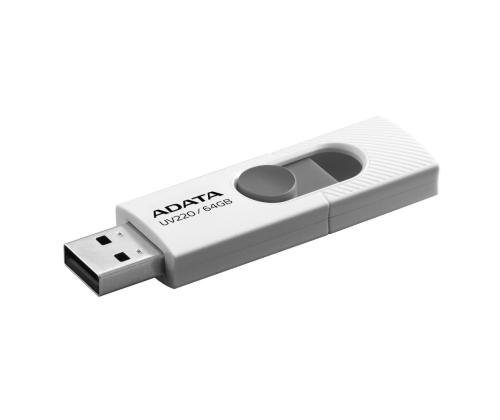 MUISTITIKKU FLASH USB2 64GB/VALKOINEN AUV220-64G-RWHGY ADATA