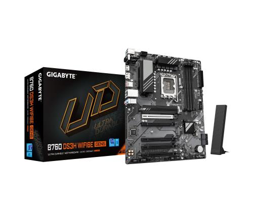 Emolevy GIGABYTE Intel B760 Express LGA1700 ATX Muisti DDR5 Muistipaikat 4 B760DS3HWF6EGEN51.0 B760DS3HWF6EGEN51.0