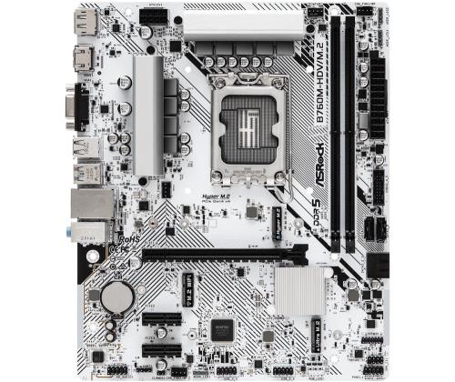 Emolevy ASROCK Intel B760 Express LGA1700 Micro-ATX Muisti DDR5 Muistipaikat 2 2xPCI-Express 3...