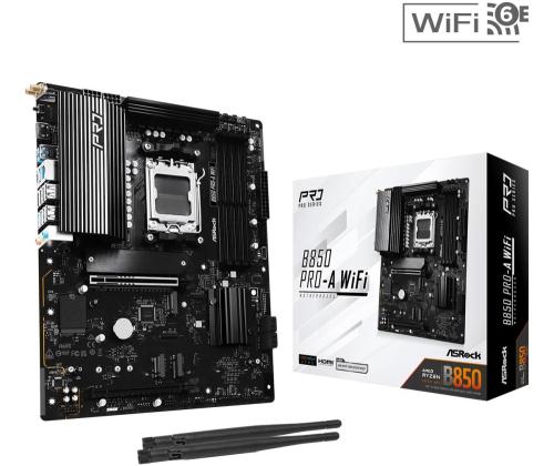 Emolevy ASROCK AMD B850 SAM5 ATX Muisti DDR5 Muistipaikat 4 1xPCI-Express 4.0 16x 1xPCI-Express 16x 1xPCI-Express 4.0
