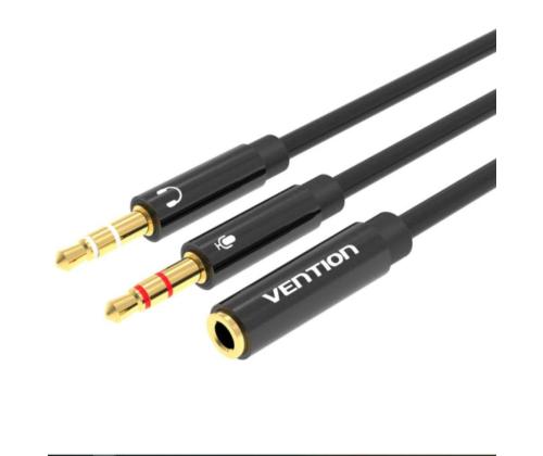 KAAPELI AUDIO 2X3.5MM TO 3.5MM/0.3M BBTBY VENTION
