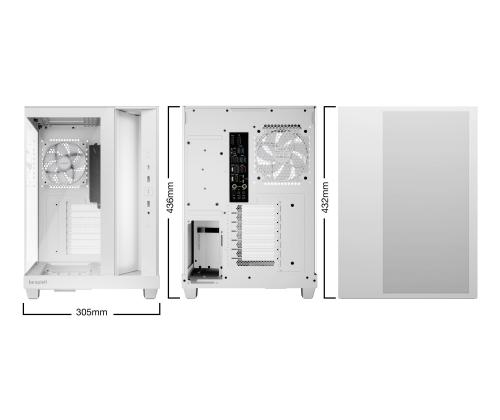 Kotelo BE QUIET ATX/micro ATX/Mini-ITX Valkoinen Midi Tower PC BGW86