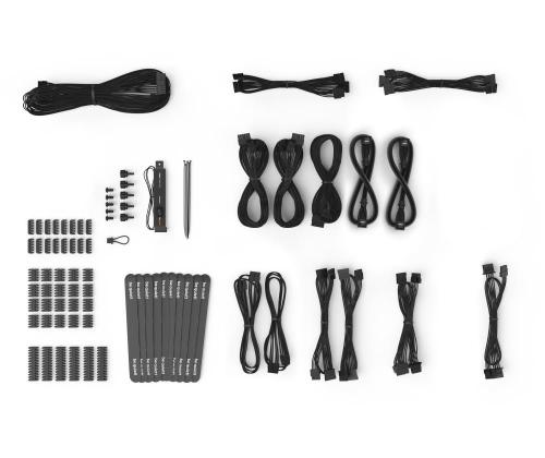 Virtalähde OLE HILJAA 1 600 W Huipputeho 1 700 W Tehokkuus 80 PLUS TITANIUM PFC Aktiivinen...