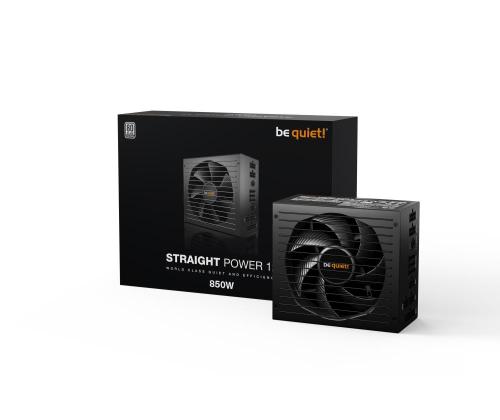 Virtalähde BE QUIET 850 wattia huipputeho 920 wattia hyötysuhde 80 PLUS PLATINIUM PFC aktiivinen MTBF...