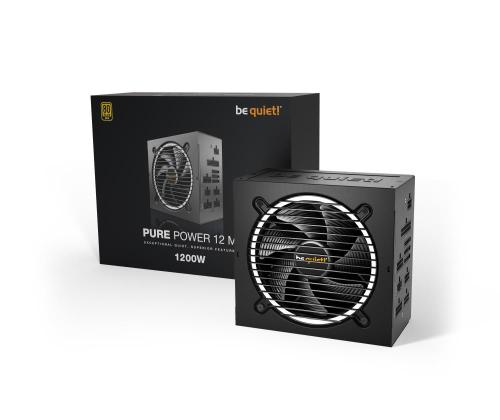 Virtalähde BE QUIET 1200 wattia huipputeho 1250 wattia hyötysuhde 80 PLUS GOLD PFC aktiivinen MTBF...