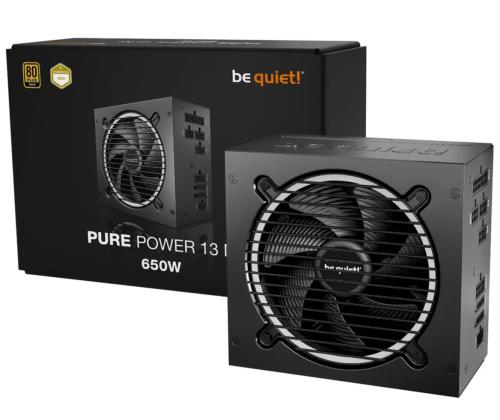 Virtalähde BE QUIET Pure Power 13m 650 wattia Tehokkuus 80 PLUS GOLD PFC Active MTBF 100000...