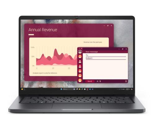 Kannettava tietokone DELL Pro Pro 14 (PC14250) CPU Core 3 100U 1200 MHz 14" RAM 8GB DDR5 5600 MHz SSD 512GB...