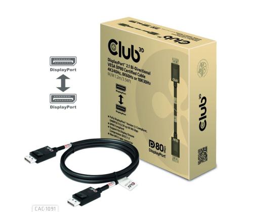 KAAPELI DP:STÄ DP:HEN 1.2M/M/M CAC-1091 CLUB3D