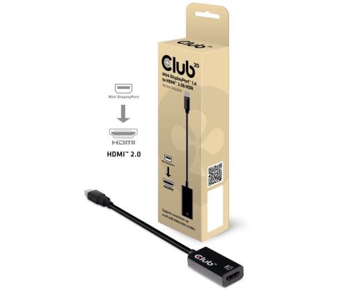 I/O-SOVITIN MINI DP - HDMI/ACTIVE M/F CAC-1180 CLUB3D