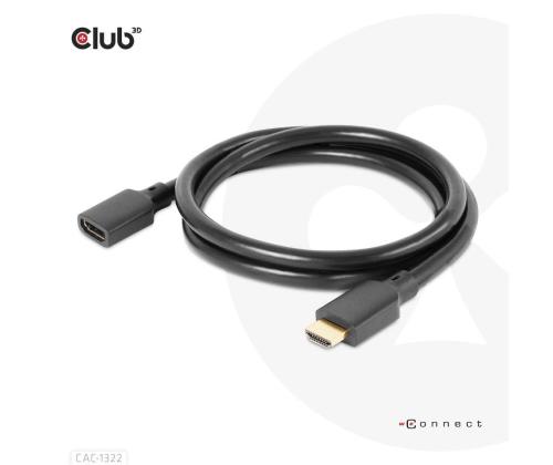 KAAPELI HDMI-HDMI 1M/M/F CAC-1322 CLUB3D