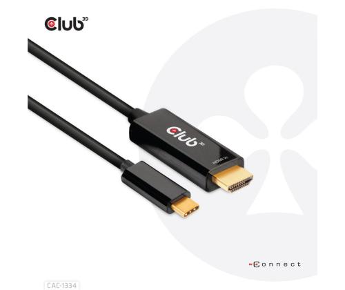 KAAPELI HDMI USB-C 1.8M/M/M CAC-1334 CLUB3D