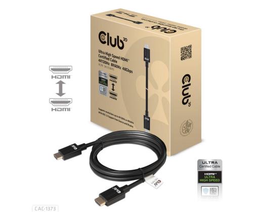 KAAPELI HDMI HDMI 3M/M/M CAC-1373 CLUB3D