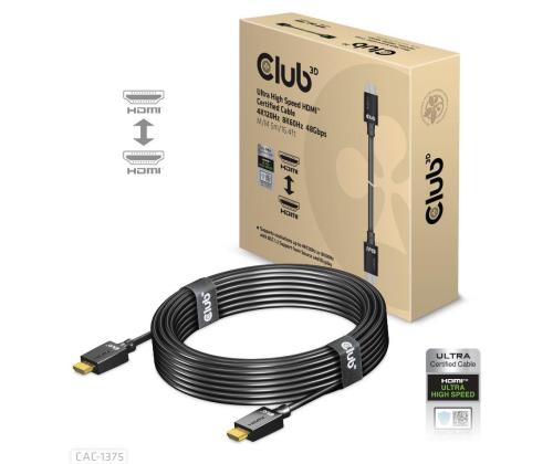 KAAPELI HDMI HDMI 5M/M/M/M CAC-1375 CLUB3D