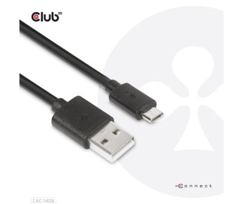KAAPELI USB MICRO USB 1M/M/M CAC-1408 CLUB3D