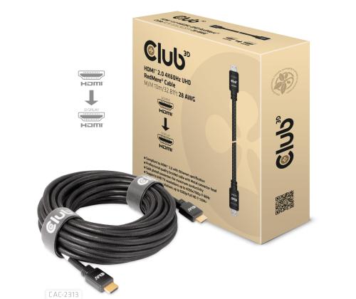 KAAPELI HDMI HDMI 10M/M/M CAC-2313 CLUB3D