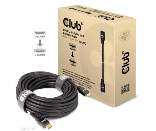 KAAPELI HDMI 15M/M/M CAC-2314 CLUB3D