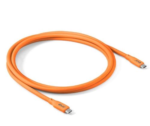 KAAPELI USB-C USB-C 2M/M/M ORANSSI CAC-3000 CLUB3D