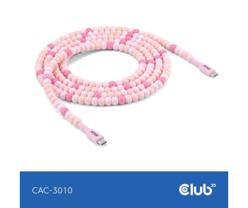 KAAPELI USB-C USB-C/PINK CAC-3010 CLUB3D