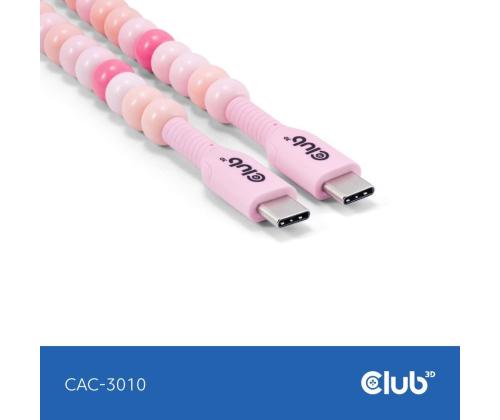 KAAPELI USB-C USB-C/PINK CAC-3010 CLUB3D