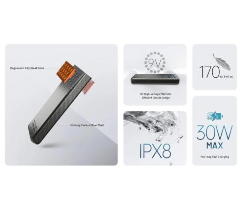 VIRTAPANKKI 10000MAH/CARBO 10000 G2 SININEN NITECORE