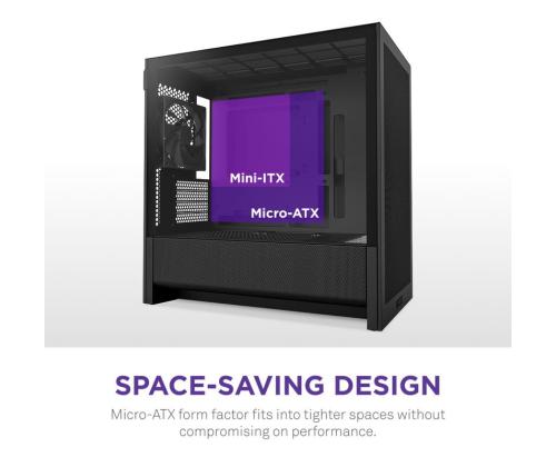 Kotelo NZXT micro ATX/Mini-ITX Musta Midi Tower PC CC-H31FB-01