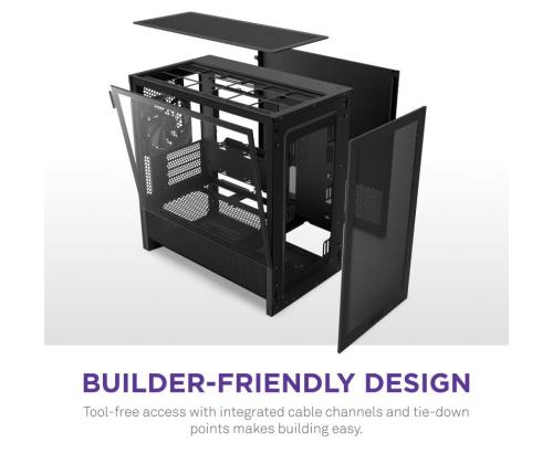 Kotelo NZXT micro ATX/Mini-ITX Musta Midi Tower PC CC-H31FB-01