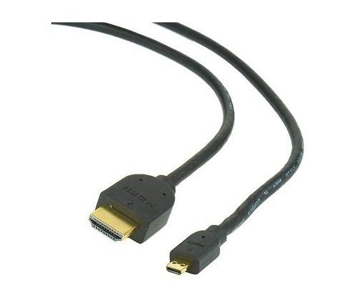 KAAPELI HDMI-MICRO HDMI 3M V.2.0/BLK CC-HDMID-10 GEMBIRD