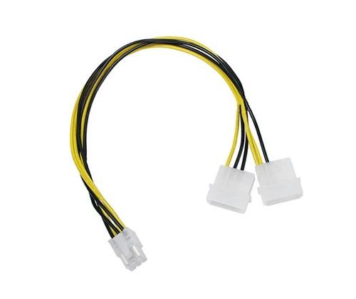 KAAPELI VIRTASOVITIN 6PIN/2MOLEX CC-PSU-6 GEMBIRD